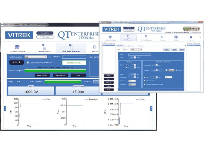 QTE-7 Vitrek Software