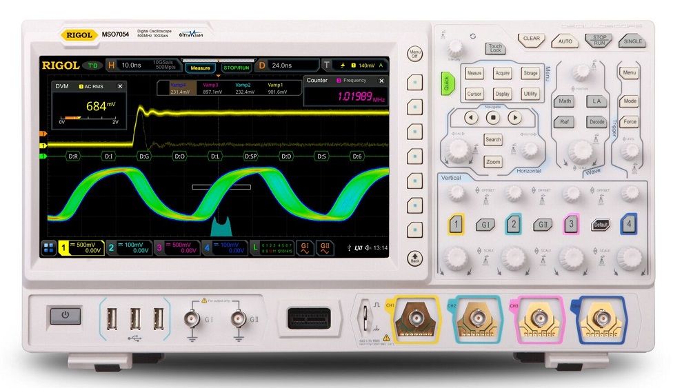 DS7034 Rigol 350 MHz 4 Channel Digital Oscilloscope New